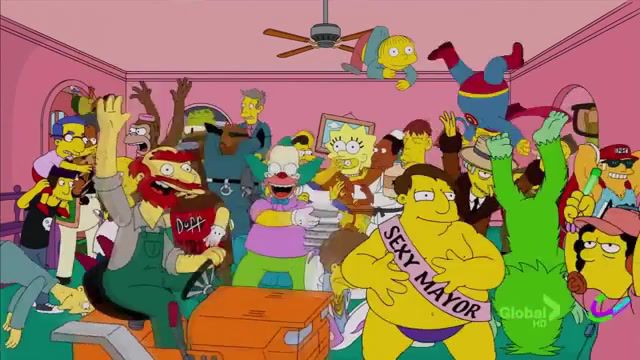 Simpsons harlem shake, cartoons.