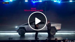 Tesla Cybertruck event in 10 secs
