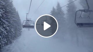 Ski lift in the carpathians