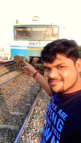 Some weird indian boi, train, thomas the tank engine, indian, selfie, fail, meme, nature travel.