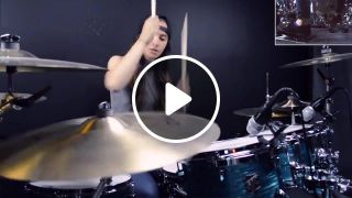 Everlong Foo Fighters Drum Cover by Kristina Schiano