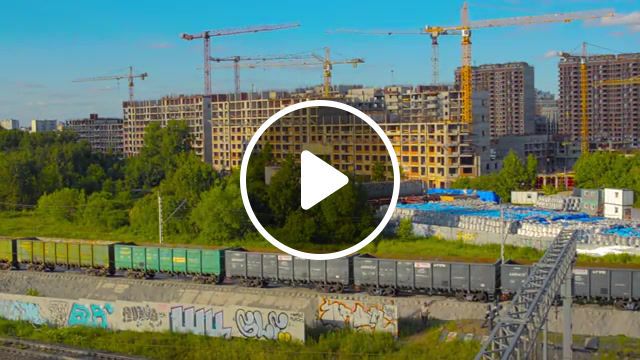 Building game, cranes, construction, burak yeter space, timelapse, live, city, nature travel. #0