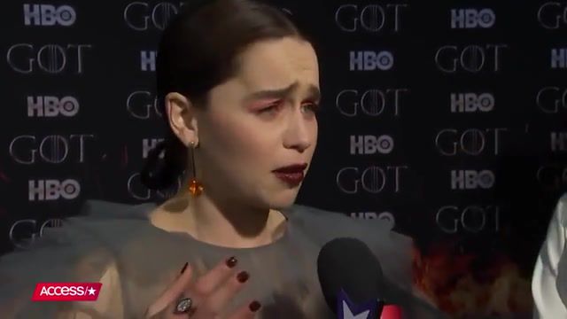 Emilia Clarke Expertly Demonstrates All The Faces Fans Will Make During The GoT Finale Access