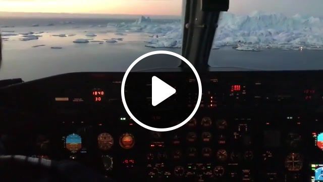 Landing in maniitsoq, greenland, plane, landing, maniitsoq, greenland, beatyful, sky, christmas, jinglebells, nature travel. #0