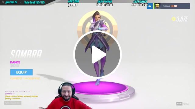 Sombra's dance fits a little too well with conga, overwatch anniversary, sombra, overwatch, gaming. #0