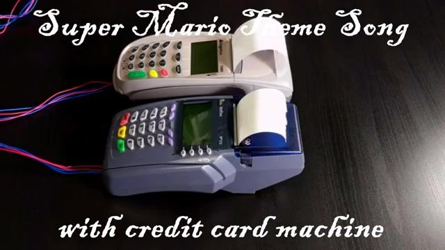 Super Mario Theme Song Credit Card machines, Super, Mario, Super Mario, Theme, Song, Theme Song, Credit, Card, Machines, Credit Card, Funny, Technology, Device Orchestra, Science Technology