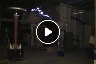 Musical tesla coils and faraday suit imperial march