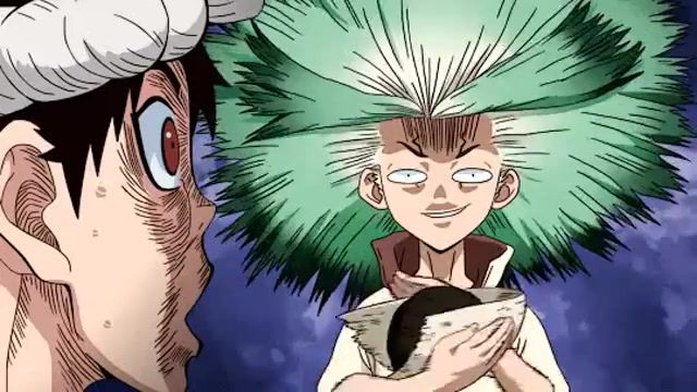 Take a hit, anime, dr stone, electricity, speed, funny, take a hit, moment.