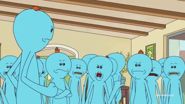Well he roped me into this, clip, meeseeks, mr meeseeks, swim, adult, morty, and, rick, adult swim, rick and morty, cartoons.
