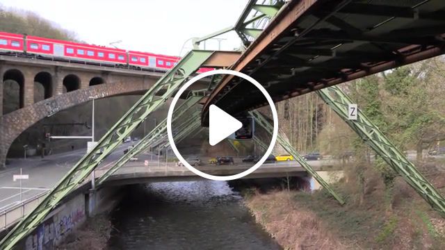 Cute wuppertal, wuppertal, schwebebahn, monorail, suspended, railway, train, wuppertaler, river, wupper, ice, ic, rail, germany, science technology. #0