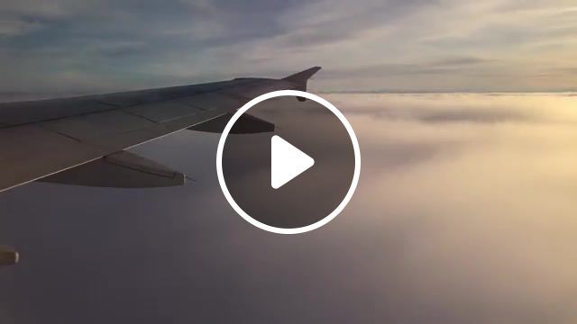 Airplane in the clouds, airplane, coming home, clouds, nature travel. #0