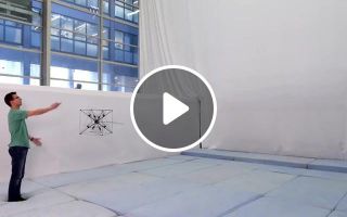Futuristic 3d drone catching a ball