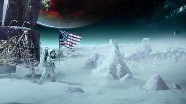 We will rock you in outer space, rock, music, flag, america, astronaut, space, planet, queens, american flag, science technology.