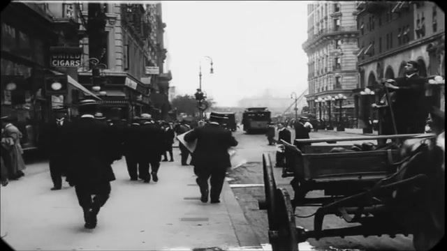 New york city, old film, time travel, time machine, new york city, 's, fashion, history, old new york, nyc, early cars, automobiles, early automobiles, aooga horn, horse buggy, 20th century, teens, edwardian, gilded age, pre world war 1, united states, turn of the century, victorian, silent film, actuality, documentary, america, steamboat, historical, manhattan, apollo brown, nature travel.