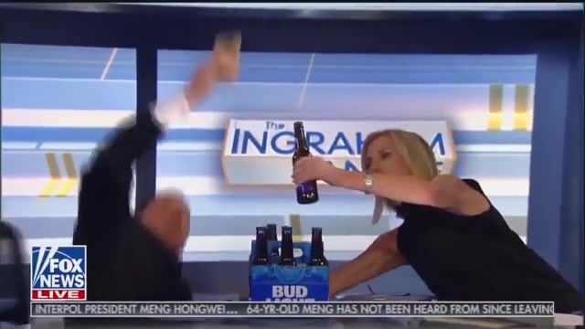 Dilly Dilly, News Anchor Fail, Beer Fail, Beer Meme, Dilly Dilly Meme, Laura Ingraham, Bud Light, Dilly Dilly, News Bloopers, Fox News, Trump News, Joke, Mashup