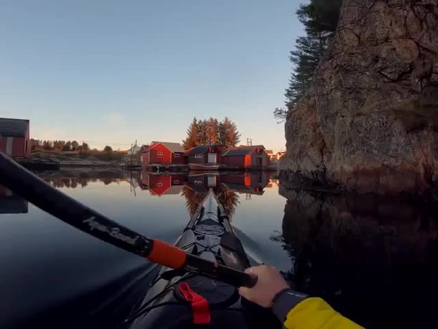 Almost warm winter - Video & GIFs | winter,weather,sky,lake,tourism,extreme,norwegian,kayaking,rocks,ambient,smooth,mood,relax,dreams,dream,nature travel