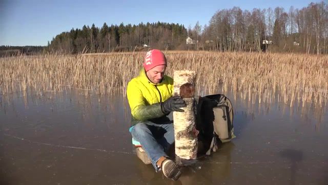 Man killed by a log, Directed By Robert, Meme, Log, Oops, Rip, F, Ice, Funny, Wood, Nature, Nature Travel