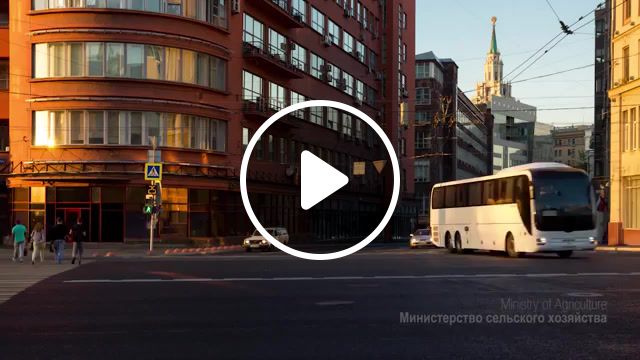 Moscow in time lapse, nature travel. #1
