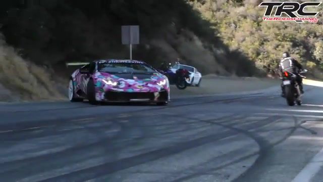 SO close - Video & GIFs | lamborghini,motorcycle,exotic,horsepower,close call,huracan,crash,speeding,burnout,modified,race,car,wreck,road rage,speed,supercar,hypercar,theriderschannel,cops,police,cars,auto technique