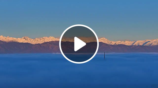 Turin shrouded in cloud, cinemagraph, cinemagraphs, loop, cloud, wow, sun, nature, eleprimer, live pictures. #1
