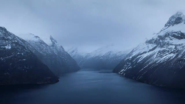 WINTER, Norway, Fjords, Timelapse, Time Lapse, 8k, 60fps, 4k, Hdr, Winter, Nature Travel