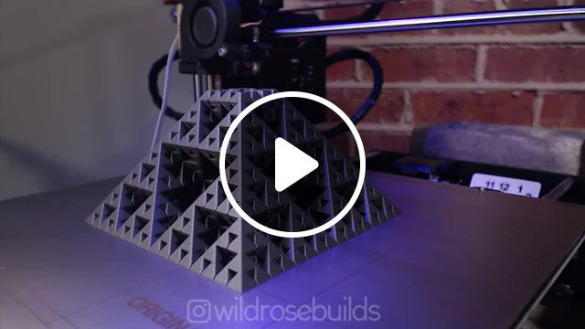 Amazing 3d printed fractal pyramid, 3d, 3d print, 3d printing, 3d printer, 3d prints, 3d printed, 3dprint, 3dprinting, 3dprinter, 3dprints, 3dprinted, 3d printing timelapse, timelapse, 3d printing time lapse, 3dprinter timelapse, 3d timelapse, tech, technology, prototyping, render, fusion, fusion360, fusion 360, makerbot, thingiverse, creality, best 3d printer, ender 3, cr10, top 10 3d printer, anet a8, filament, additivemanufacturing, additive manufacturing, prusa mk3, i3, prusa mk3 review, pursa, science technology. #0