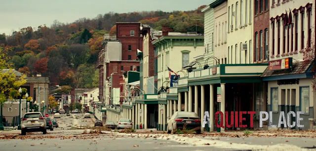 Silence of Town, City, Movie, Movie Moments, Cinemagraph, Cinemagraphs, Mngs, Motion Posters, A Quiet Place, Emily Blunt, Living Photos, John Krasinski, Live Pictures