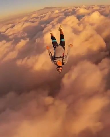 Free Fall, Skydiving, Sun, Freefall, Nature Travel
