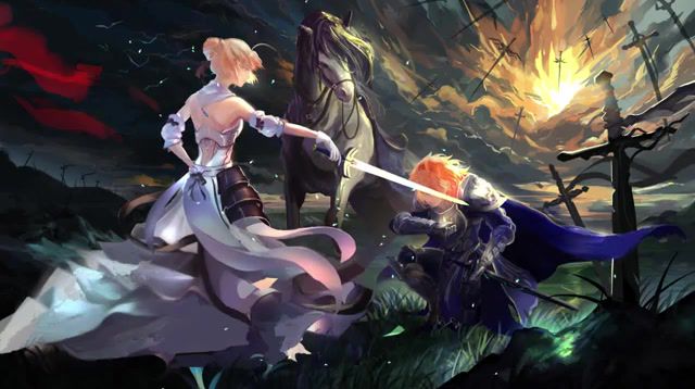 Loyalty, Fate, Fate Stay Night, Excalibur, Saber, Saber Alter, Saber Sword, Knight, Excalibur, Good And Evil, 1ntrovert My Faith, Epic Music