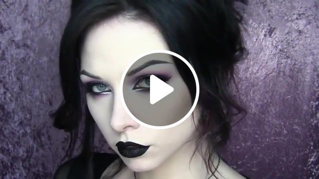 The goth girl's guide makeup look, goth, girls, guide, to, black, liquid, lipsticks, makeup, look, tutorial, gothic, glamour, romantic, trad, 90's, pale, skin, lips, purple, eyeshadow, mac, cosmetics, sugarpill, kat von d, poison plum, spooky, sara monster, style, how, fashion, fashion beauty. #0