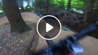 Riding perfectly sculpted dirt jumps