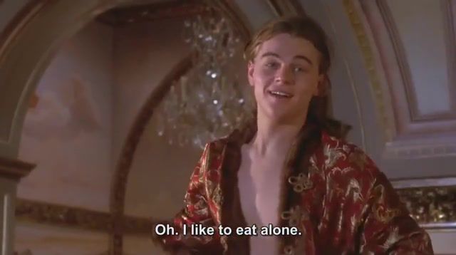 I like to eat alone you want it, you'll get it, food, fish, raw, raw fish, the man in the iron mask, the revenant, mashups, hybrids, movie moments, leonardo dicaprio, dicaprio, leonardo, movies, movies tv.