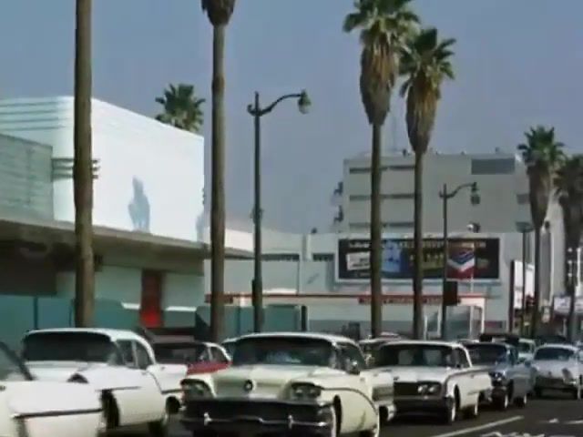 60'S Sunset blvd Los Angeles - Video & GIFs | music,vintages cars,los angeles,gifmaster,nature travel