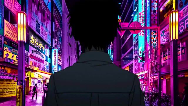 Neon jp, anime, neon, music, ros, r0s, japan, art.