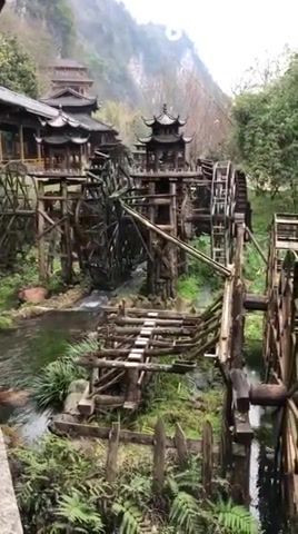 Wind and Water, Japan, Mill, Old, Ambient, Kitaro, Asia, Nature Travel
