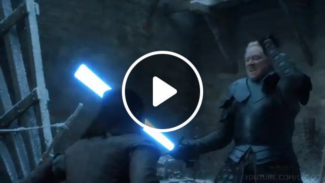 Game of star wars, game of thrones, star wars, arya, brienne, lightsaber, duel, season 7, mashup. #0