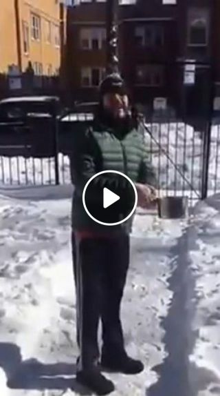 Hot Water Turns Into Snow in RUSSIA