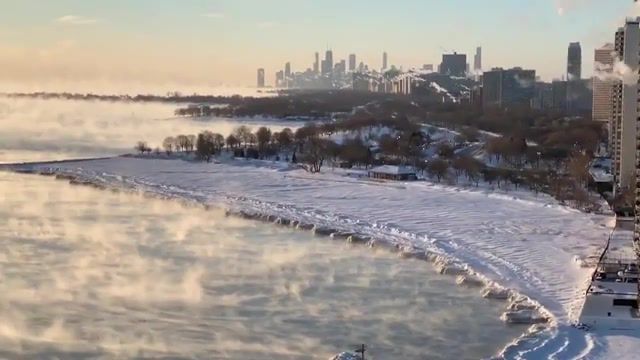 27C Lake Michigan - Video & GIFs | winter,snow,usa,wind,lake,cold,ice,city,amazing,nature,wow,cool,fun,moon,light,ishtar,isis,top,money,rich,america,millions,dollars,billions,views,super,dream,land,oscar,grammy,unbelievable,fantastic,like,smile,viral,favorite,time,great,nature travel