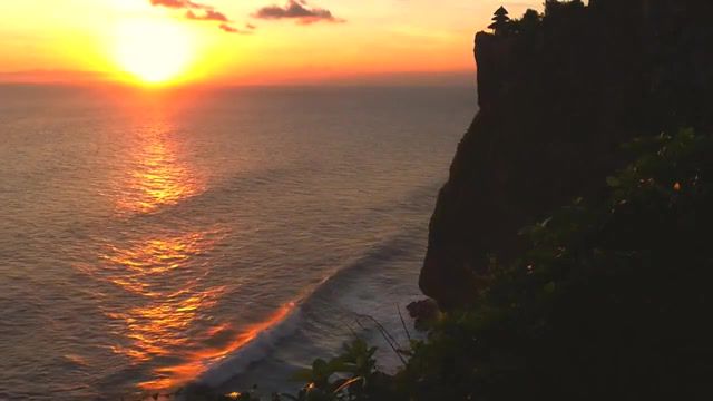 Sunset Time, Sunset, Ocean, Sea, Uluwatu, Bali, Zimmer, Eiro Nareth, Nature Travel