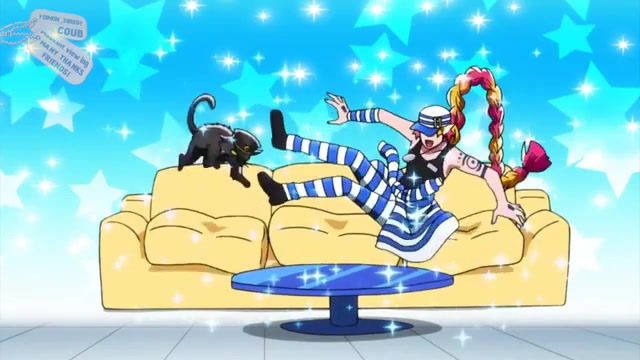 When you do not know what to do on vacation, Anime, Nanbaka, East Clubbers, East Clubbers Tasy, Cat, Vaulting, Jumping On The Couch