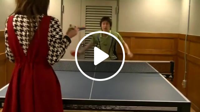 Ping pong with girl hahahahhaa, table tennis, funny, entertainer, table tennis entertainer, table tennis entertainer ping pong, ping pong, pingpong, ping pong carnival, trick shots, trick shot, mr ping pong, sports. #0