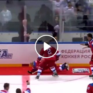 Putin Ice hockey fail sonic