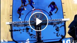 Russell Westbrook Goes Coast to Coast for the Nasty Two Handed Slam