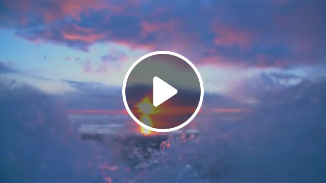 Sunset over the ocean, slow, motion, sunset, waves, ocean, chicane, offshore, remix, nature travel. #0