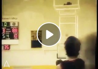 Awesome basketball throw