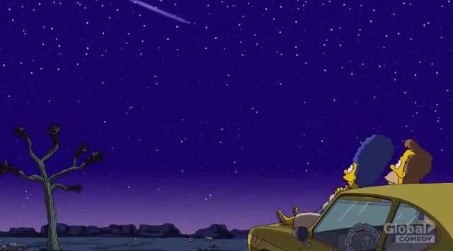 Young Love The Simpsons, The Simpsons, Stars, Lana Del Ray, Sky, Night, Love, Inlove, Young