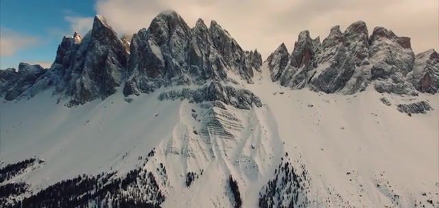 Dolomites winter