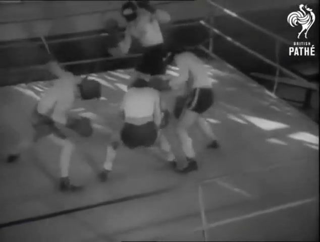 Fight, 40s, insane, boxing, blindfold, fight, box, mc hammer u cant touch this, sports.