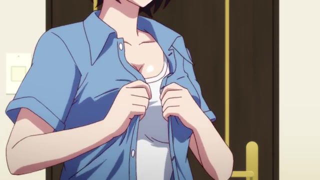 Playful selfie, believe, the chemical brothers, good timing, sly, naughty, playful, tsubasa tiger, tsubasa, girl, taking picture, cross dressing, selfie, dressing, undressing, anime, hanekawa, tsubasa hanekawa, monogatari second season, monogatari series, monogatari.