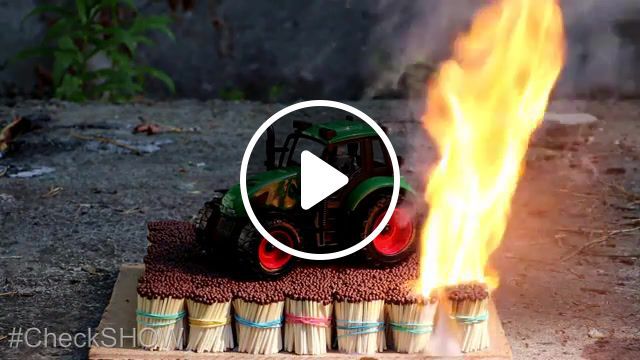 Experiment 10000 matches vs tractor, experiment, life hack, trick, smart ideas, glue gun life hacks, genius ideas, hand made, simple life hacks and creative ideas, life hacks for school, awesome life hacks, crazy ideas, crazy experiments, matches, 10000 matches, toy, tractor toy, toy car, burn, fire, test, plastic, burning, volcano from matches, volcano eruption, match, safety matches, matches domino effect, matches chain reaction, satisfying, fire domino, match chain reaction, volcano pollution, science technology. #0